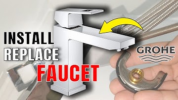 How To Replace A Basin Mixer Faucet | Bathroom Tap Installation - Part #1 (GROHE 23445000) | XDIY