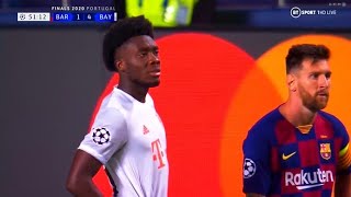 The MATCH Alphonso Davies POCKETED Lionel Messi (Skills,Assist) 14-08-2020