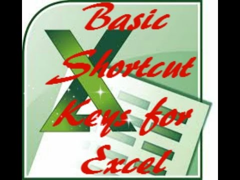 Basic Shortcut Keys of MS EXCEL !! SMART work !!! - YouTube