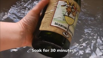 How to Remove Wine Bottle Labels