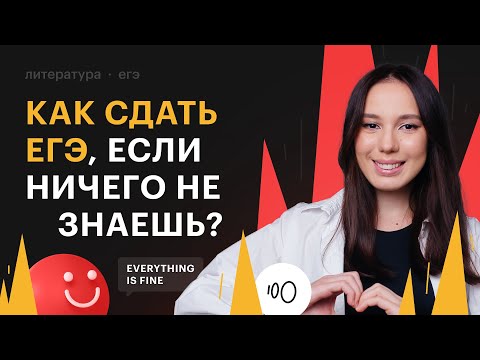 Видео: Как сдать ЕГЭ по литературе, если ничего не знаешь?