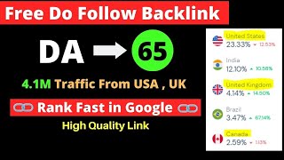 😍👌👌Free  Do follow Backlink from High DA-65 PA 4.1M Traffic site in Hindi ✅💸💰