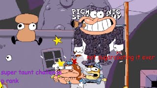 John Gutter Challenge: Only Super taunt/Parry enemies + P Rank - (Pizza Tower United)