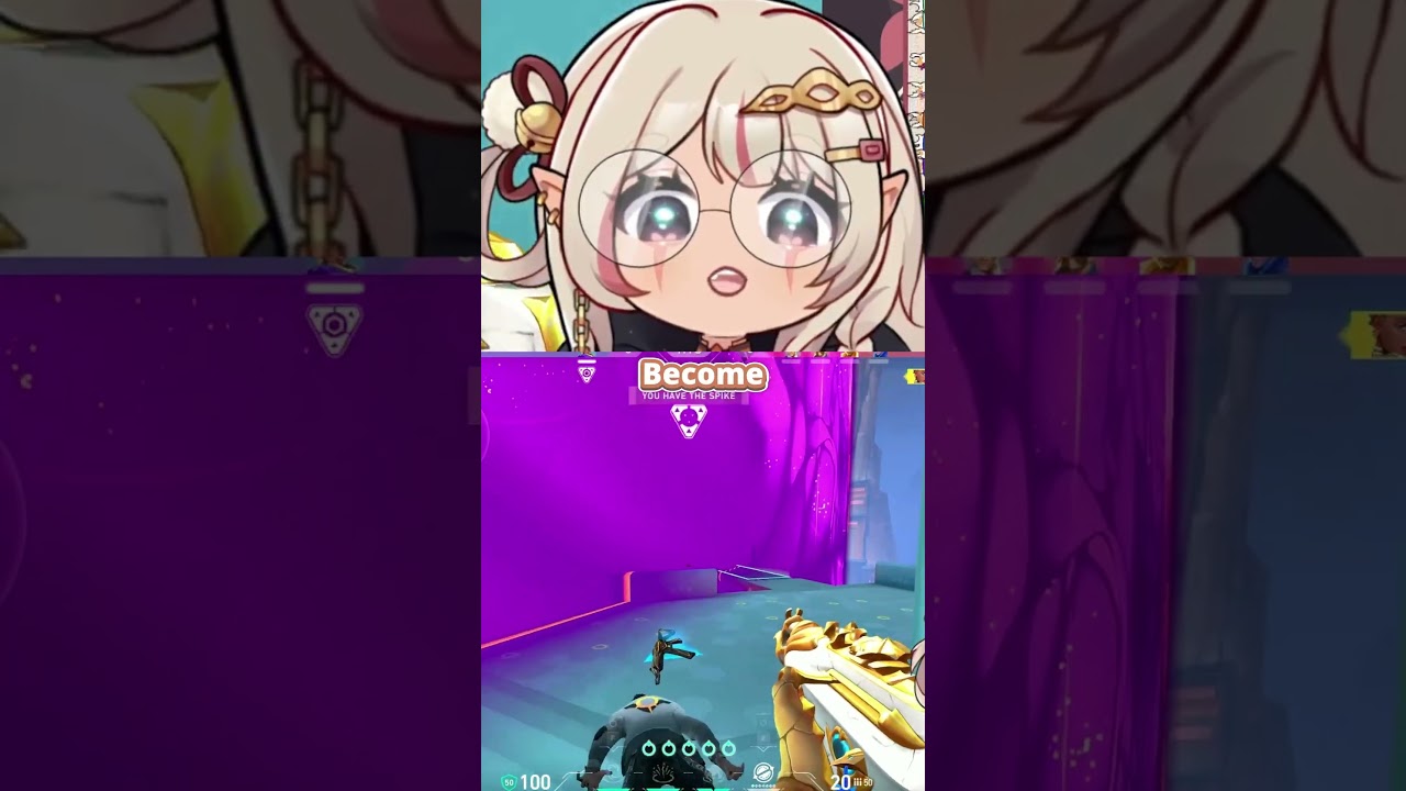 Stariety 1v5 Valorant play. #vtuber #vtuberclips #twitch#valorant #hololive #gaming #funny #cluch