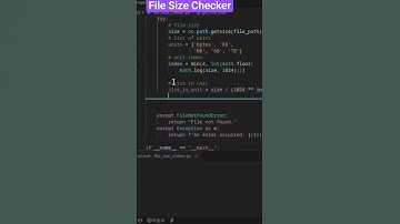 Check File Size in Python 🐢#python #shorts