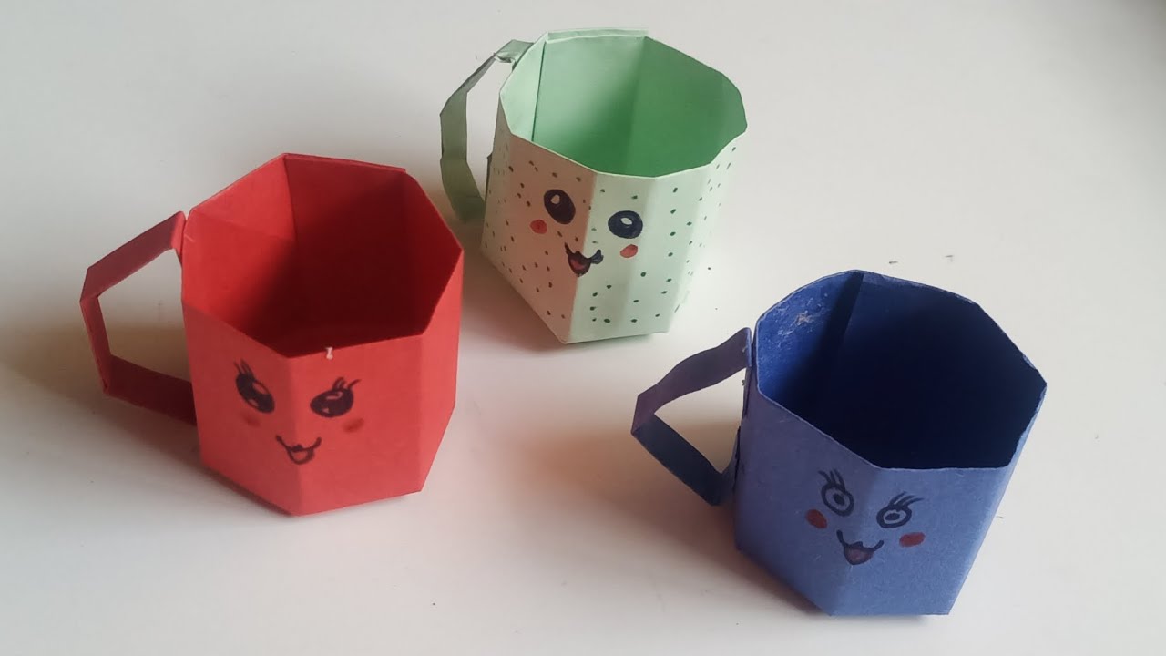 Mini paper Cup craft | Chai ka Cup / Tea Cup from paper | DIY - Easy to ...