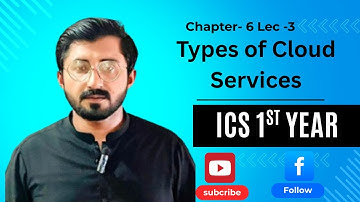 Types of Cloud Services | 11th Class Computer | Software Engineering | chapter-6 Lecture-3