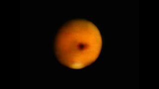Strange object passing in front of Mars #shorts