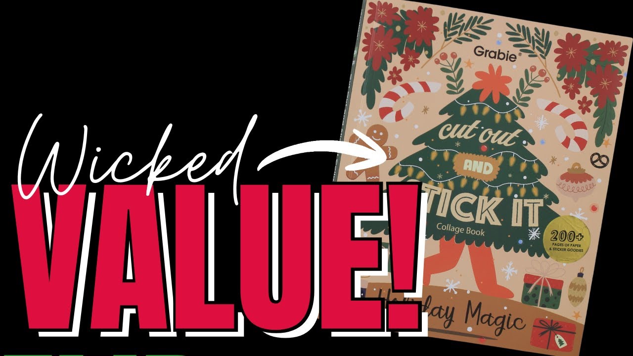 Волшебная рождественская книга-коллаж от Grabie! Наклейки, бумага, калька и многое другое! @grabi...