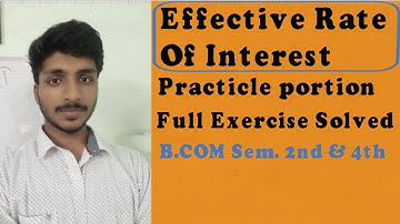 Effective rate of interest | Business Mathematics | By Free KI Pathshala