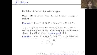 Natalia V. Maslova -- On Gruenberg-Kegel graphs and beyond