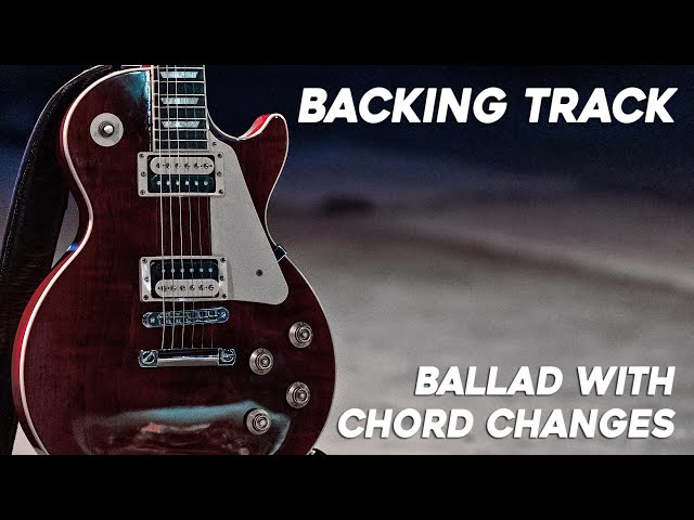 Backing Track with Chord Changes | E Minor Guitar Ballad class=