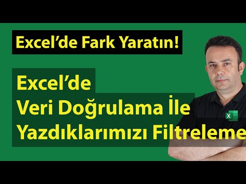 #Excel Veri doğrulama'da sadece yazılan değerleri getirmek [Canlı Yayın]- 637.video | Ömer BAĞCI