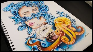 Drawing From My Imagination || Tutorial || Timelapse