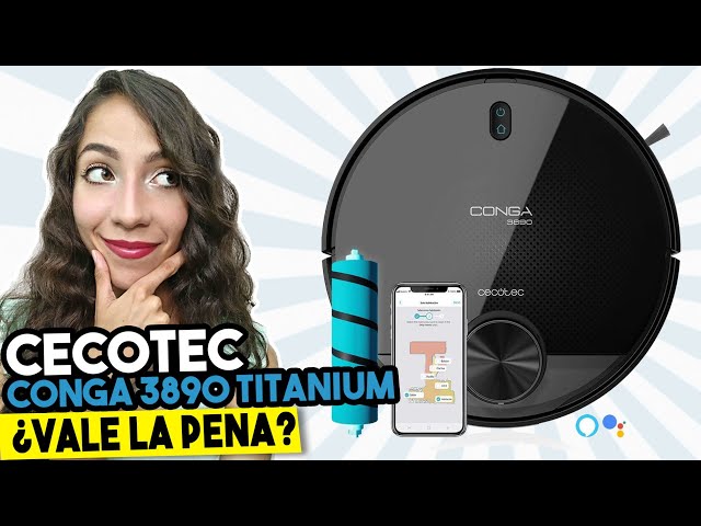 Unboxing, preview y conexión (+ Alexa) del robot Cecotec Conga 3890  Titanium [4K@60] 