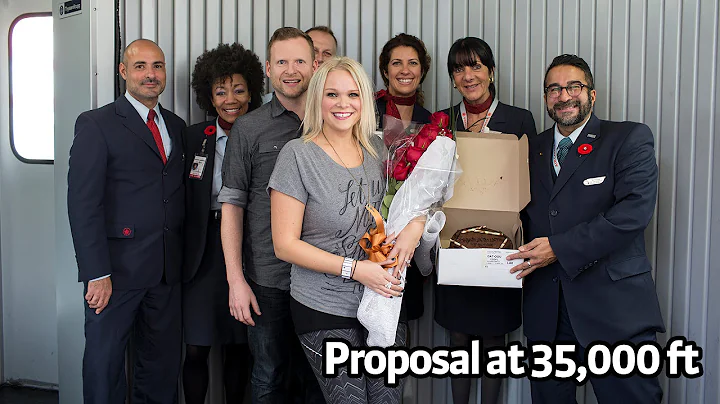 Air Canada helps Allen propose at 35,000 ft | Mela...