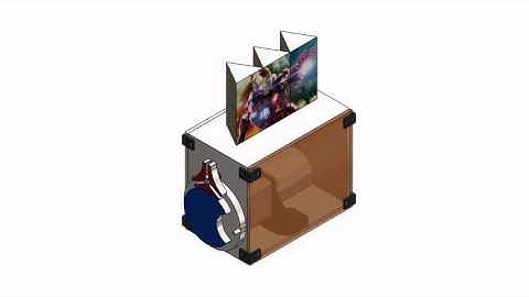 Dynamic simulation video of a trivision billboard using Geneva mechanism - Minh Dung Nguyen NTU