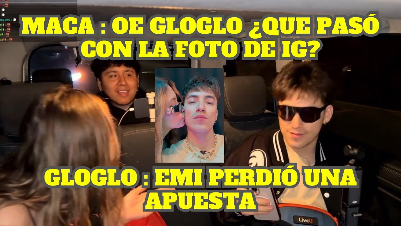 GLOGLO EXPLICA LA HISTORIA QUE SUBIÓ CON EMIKUKIS DÁNDOLE UN BESO EN LA MEJILLA