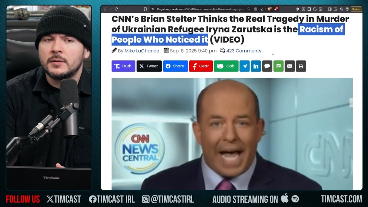 CNN Furious Over Racism Instead Of Iryna Zarutska Killing, Black On White Crime | Tim Pool