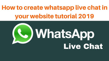 How to create whatsapp live chat in your website tutorial 2019