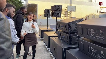 T.I Pro Audio testing and loading LA 2122&LA 218 for clients in our company.