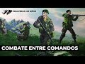 Malvinas | Combate entre Comandos en Many Branch