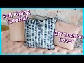 HOW TO MAKE A SCATTER CUSHION | DIY CUSHION COVER | UPHOLSTERY FOR BEGINNERS | FaceliftInteriors