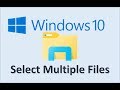 Windows 10 - Selecting Multiple Files - How To Select All - File and Folder on Laptop - Photos in PC
