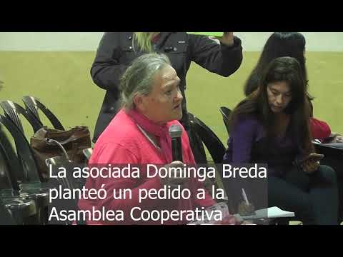 La asociada Dominga Breda planteó su problema a la Asamblea Cooperativa