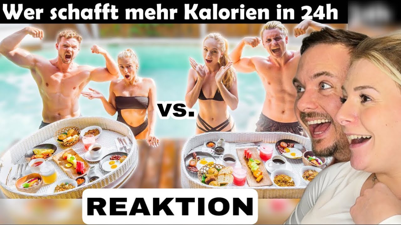 Wer schafft mehr Kalorien in 24 Stunden? | FitnessCouple Reaktion