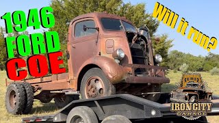 1946 Ford Cab Over COE. Fresh off the Farm. (Flat head V8) Will It Run??