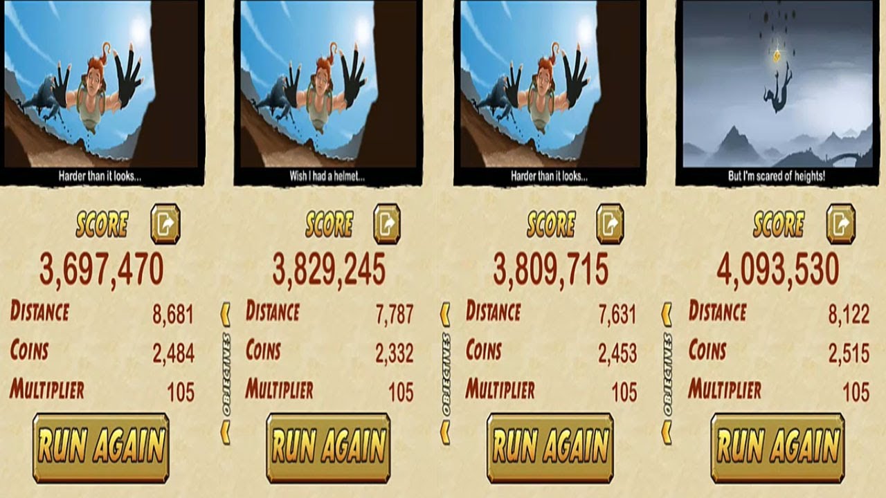 Temple Run 2 ALL SCARLETT FOX Reversed -  MOUNTAINEER VS SCARLETT FOX BAT VS GOLDEN SCARLETT