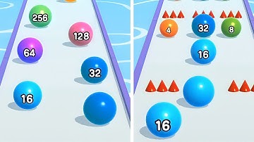 Ball Run 2048 Multiple Levels Gameplay 🎮🎯 Walkthrough Android/iOS #3