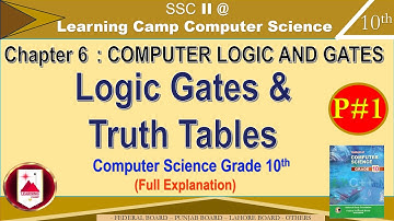 Logic gates & truth table full explanation | Computer Science class 10th | FBISE | By Learning Camp