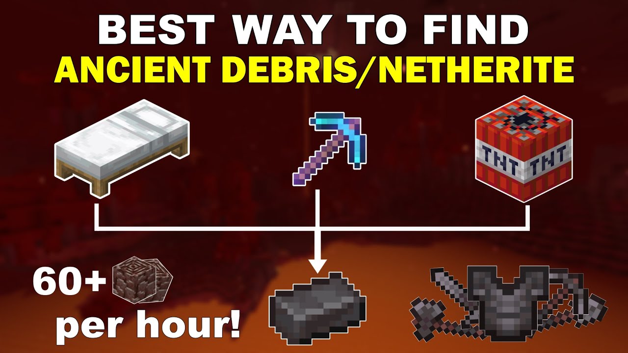3 Best Ways To Find NETHERITE/ANCIENT DEBRIS! - YouTube