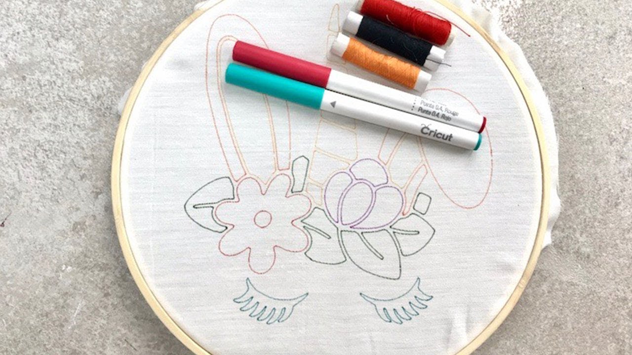 How to transfer a hand embroidery pattern with a Cricut - Swoodson Says