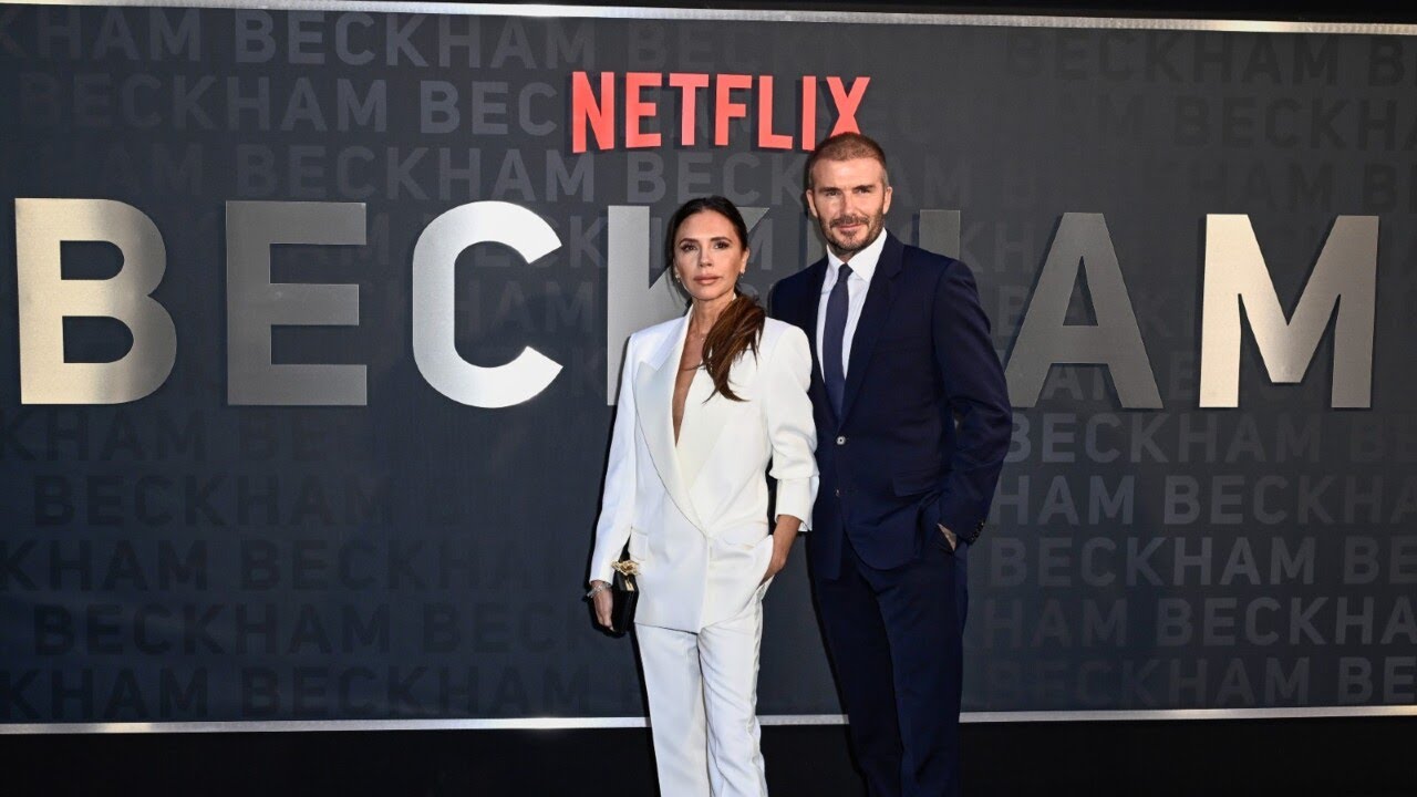 David Beckham takes family to premiere of candid new Netflix documentary  about his life