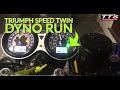 Tts triumph speed twin supercharger dyno run 71whp
