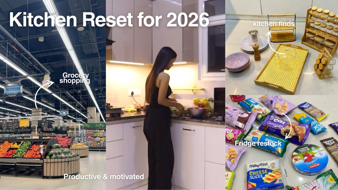 End of 2025 Reset VLOG 🛒🏡✨ kitchen grocery restock & makeover Before 2026 | Gulguli Singh