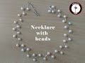 Necklace making with beads