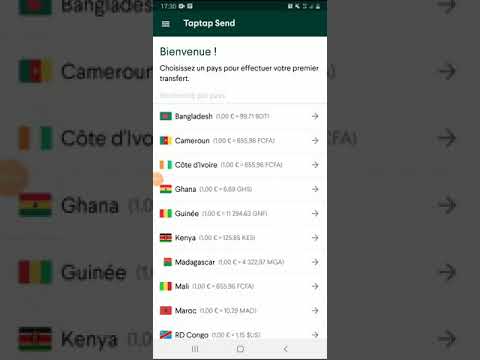 Envoi d'argent moins cher? et rapide : Application taptap send