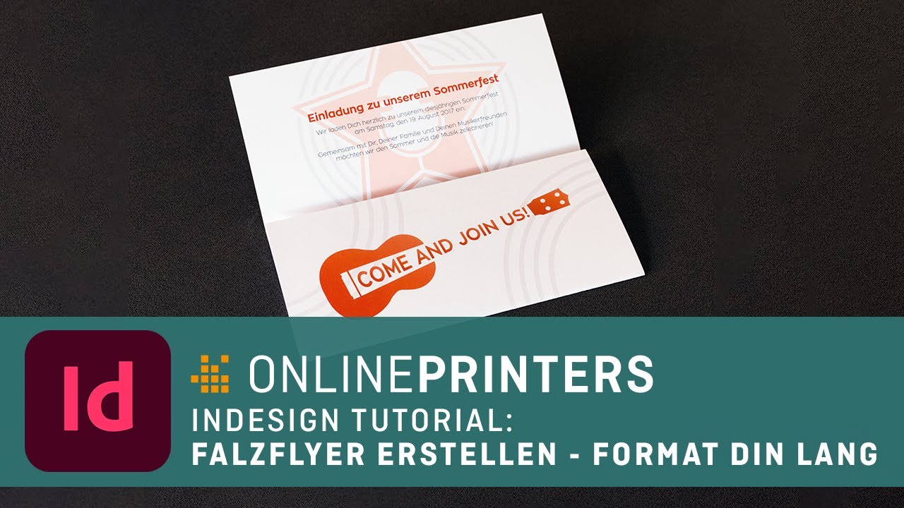 InDesign Tutorial Sechsseitiger Falzflyer Im Format DIN Lang