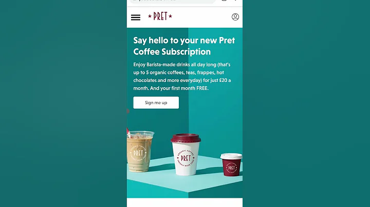 FREE Drinks at Pret | How to get free coffee for a MONTH #shorts