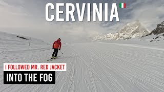 I Followed Mr. Red Jacket Into The Fog In Cervinia Zermatt Subtitles