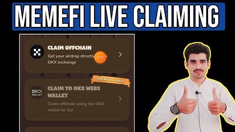 Memefi airdrop token claiming live process in okx exchange | memefi withdrawal Start