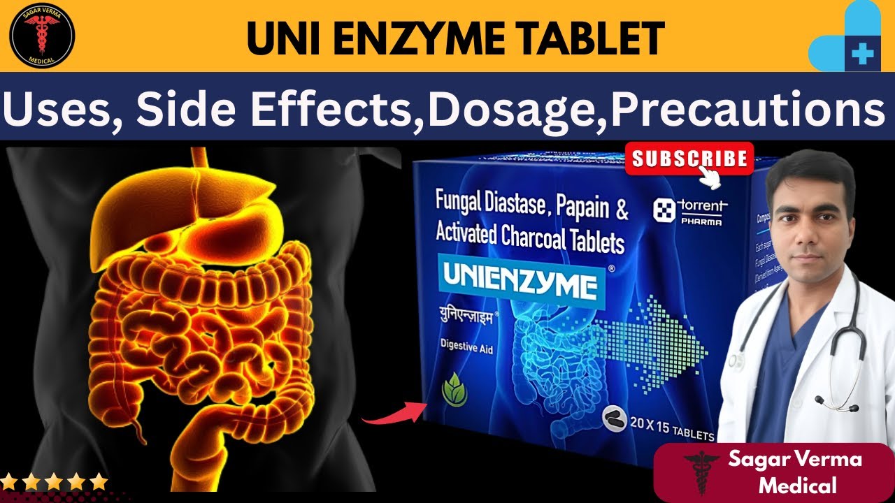 Unienzyme tablet uses in Hindi | Unienzyme tablet kis kaam aati hai | Unienzyme tablet review