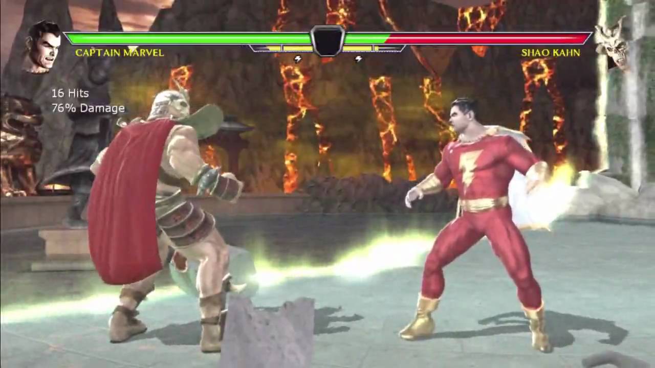 Mortal Kombat vs Dc Universe Captain Marvel 76 Damage