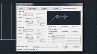 Weld2K Plugin for AutoCAD: Welding Symbols Plugin for AutoCAD screenshot 1
