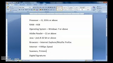 Video 2- eOffice - Hardware Configuration and Softwares Needed - English