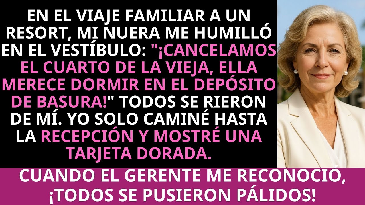 En el viaje familiar a un resort, mi nuera me humilló en el vestíbulo: Cancelamos el cuarto de la
